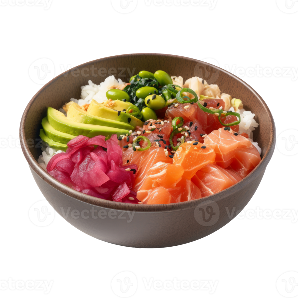 Free Poke bowl isolated 22536429 PNG with Transparent Background