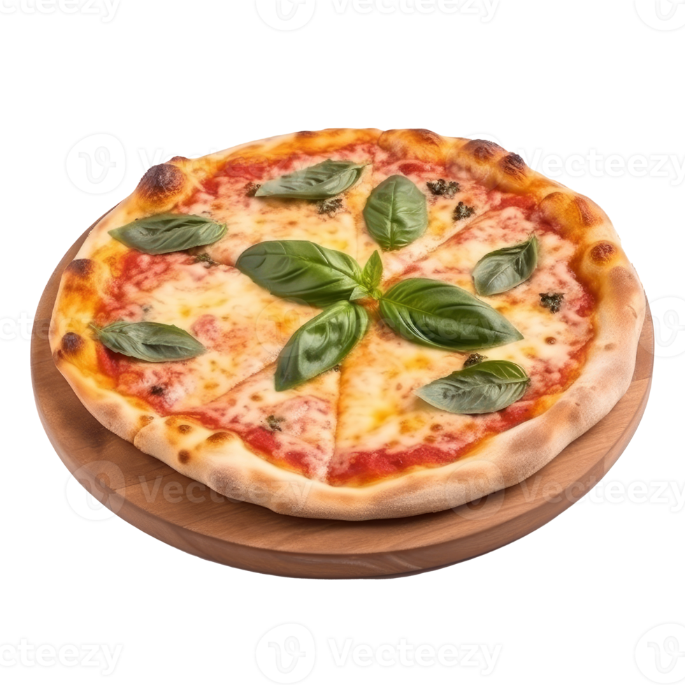 Hot pizza isolated. png