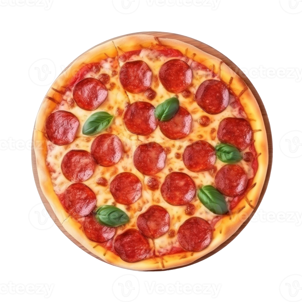 Hot pizza isolated. png