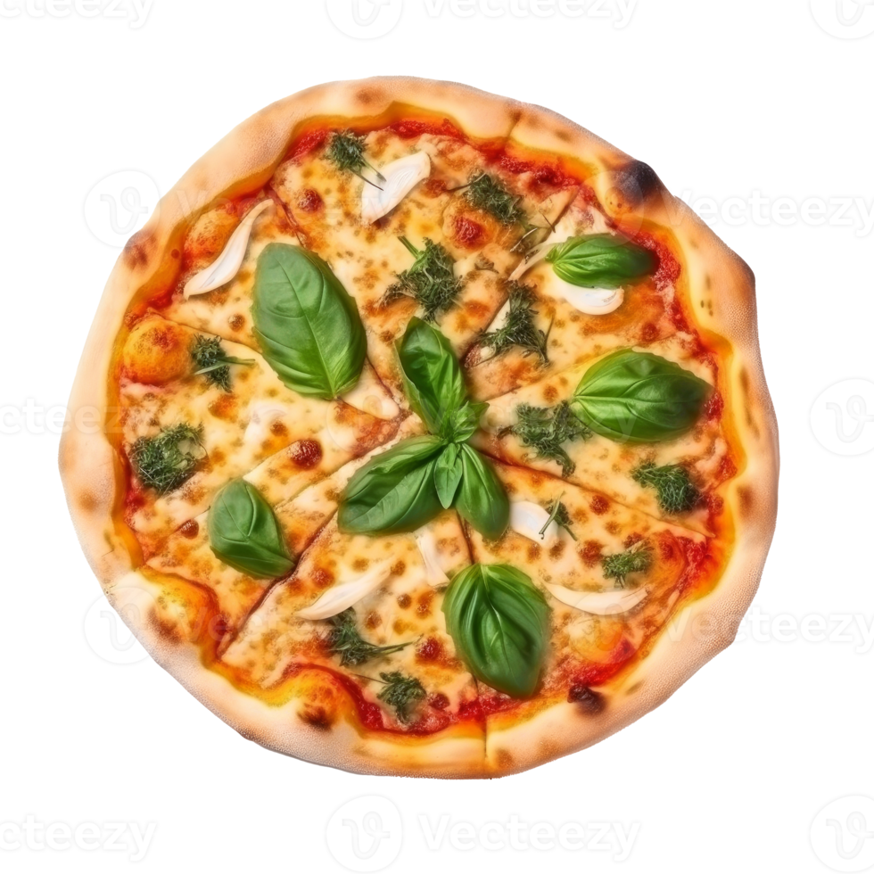 Hot pizza isolated. png