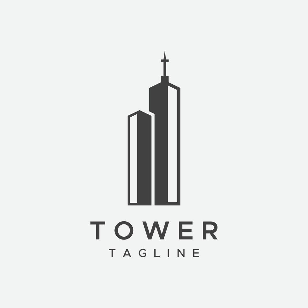 francés eiffel torre edificio y alto torre logo modelo diseño.con editable vector ilustración.