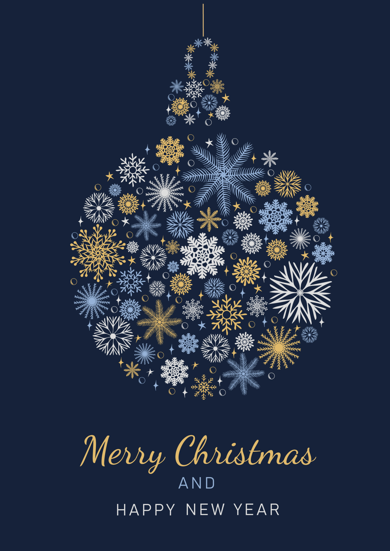 Merry Christmas and Happy New Year festive design for greeting cards 22537061 Vector Art at Vecteezy