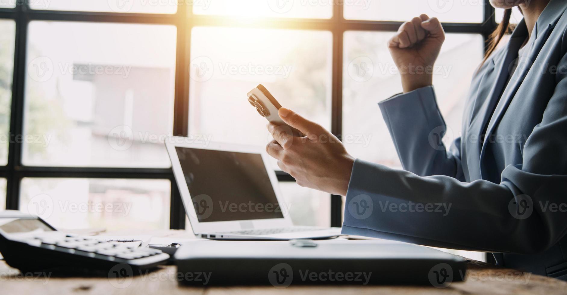 Business Documents, Auditor businesswoman checking searching document legal prepare paperwork or report for analysis TAX time,accountant Documents data contract partner deal in workplace office photo