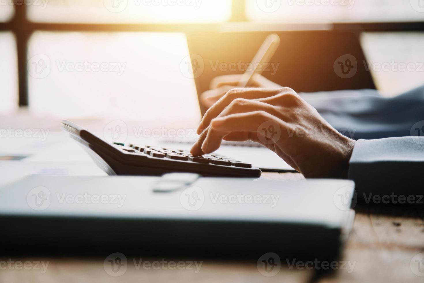 Business Documents, Auditor businesswoman checking searching document legal prepare paperwork or report for analysis TAX time,accountant Documents data contract partner deal in workplace office photo