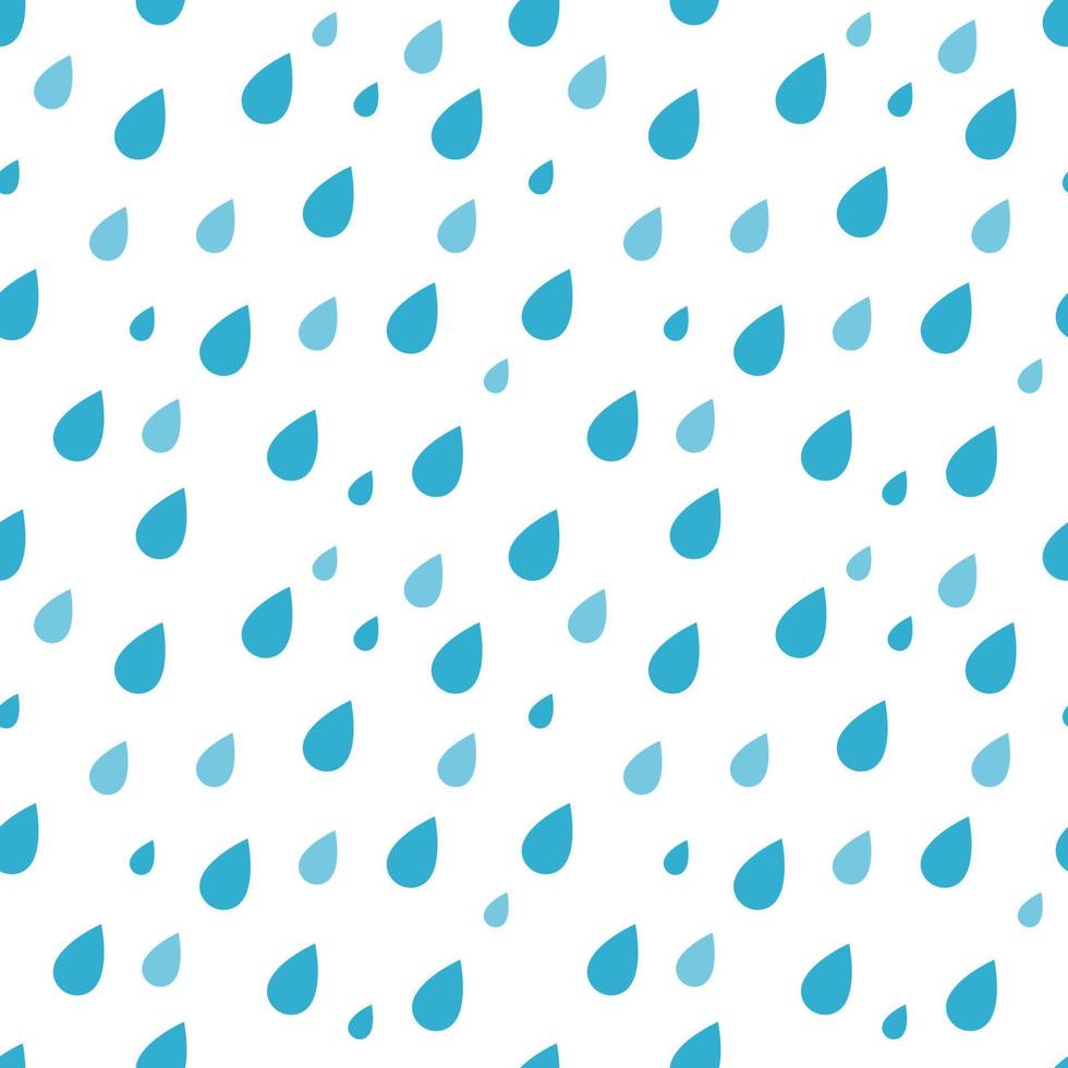 rainy seamless pattern isolated on white background vector