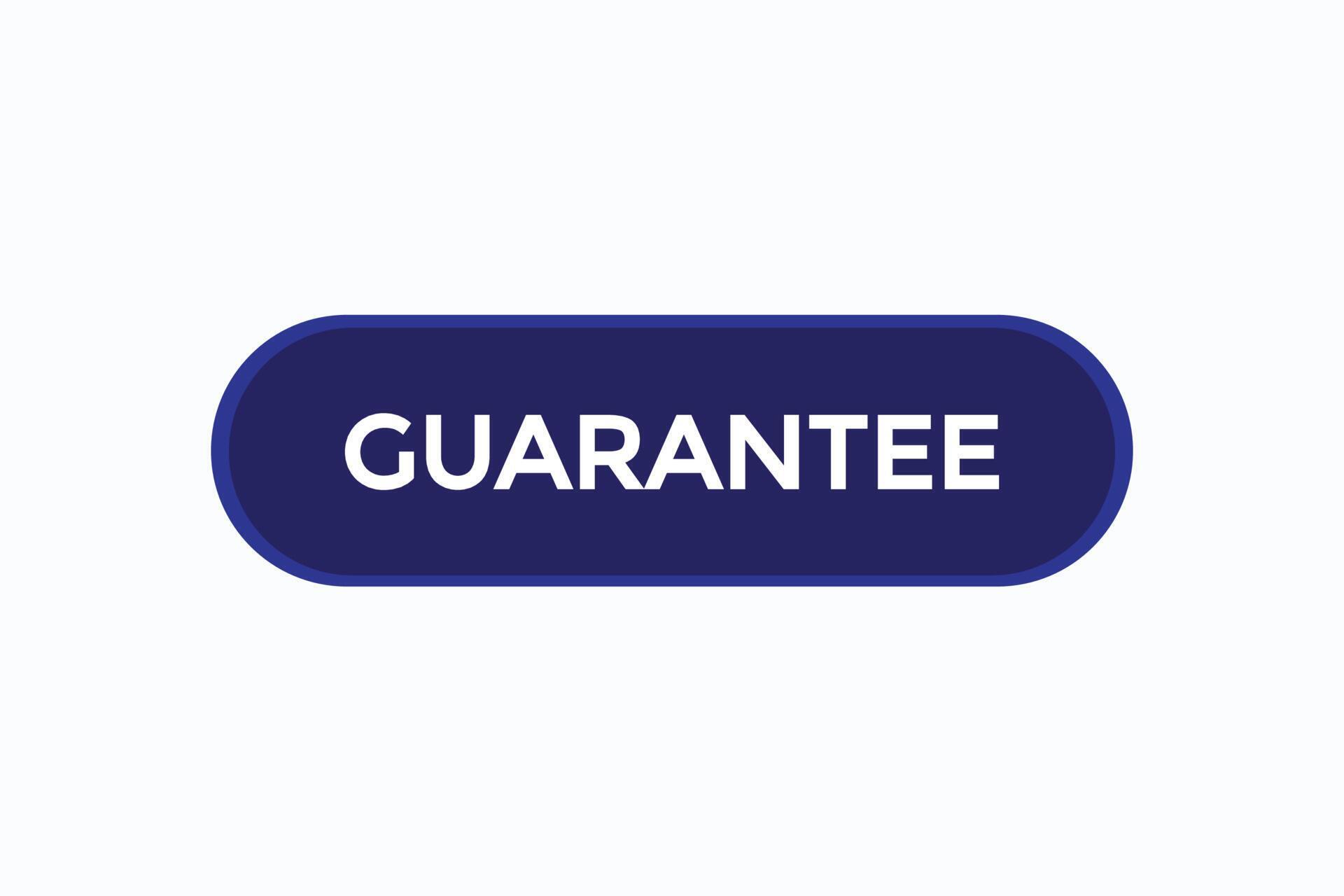 guarantee vectors.sign label bubble speech guarantee 22537260 Vector Art at Vecteezy