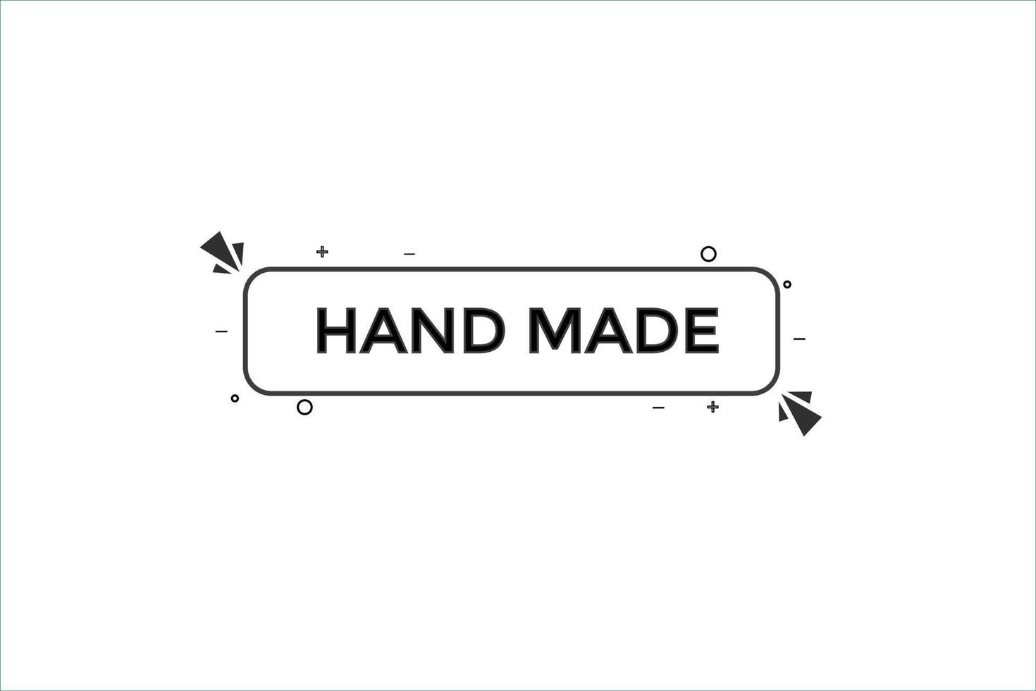 hand made vectors.sign label bubble speech hand made vector