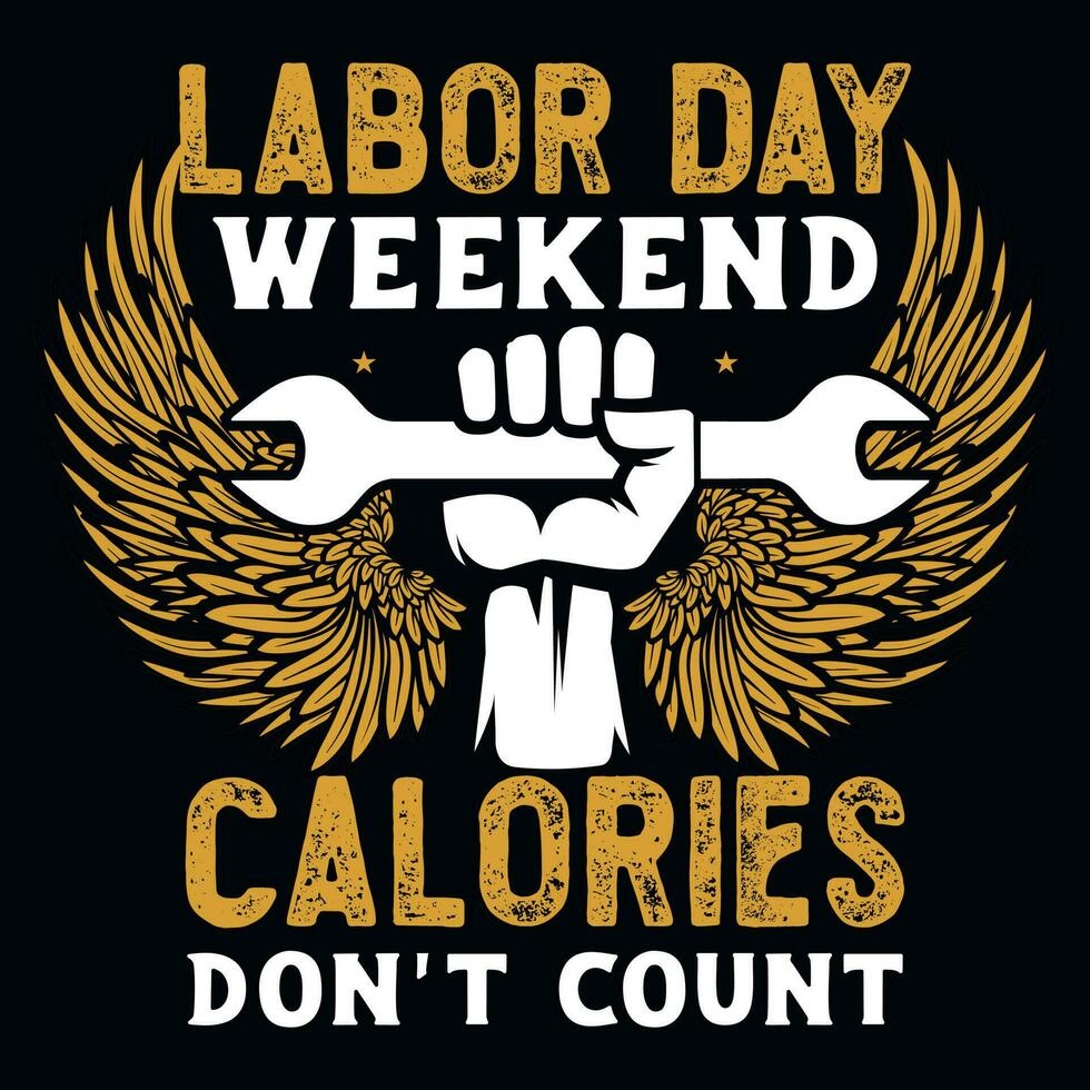 Labor day tshirt design vector