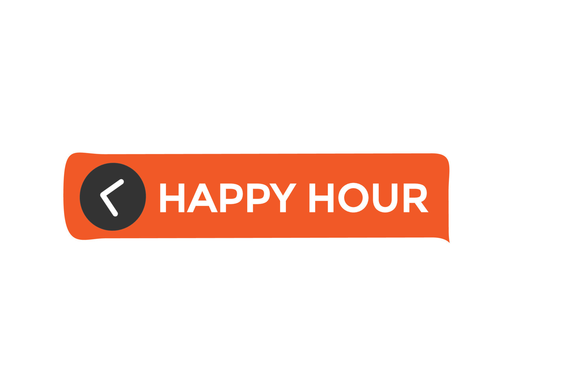 happy hour vectors.sign label bubble speech happy hour 22537748 Vector