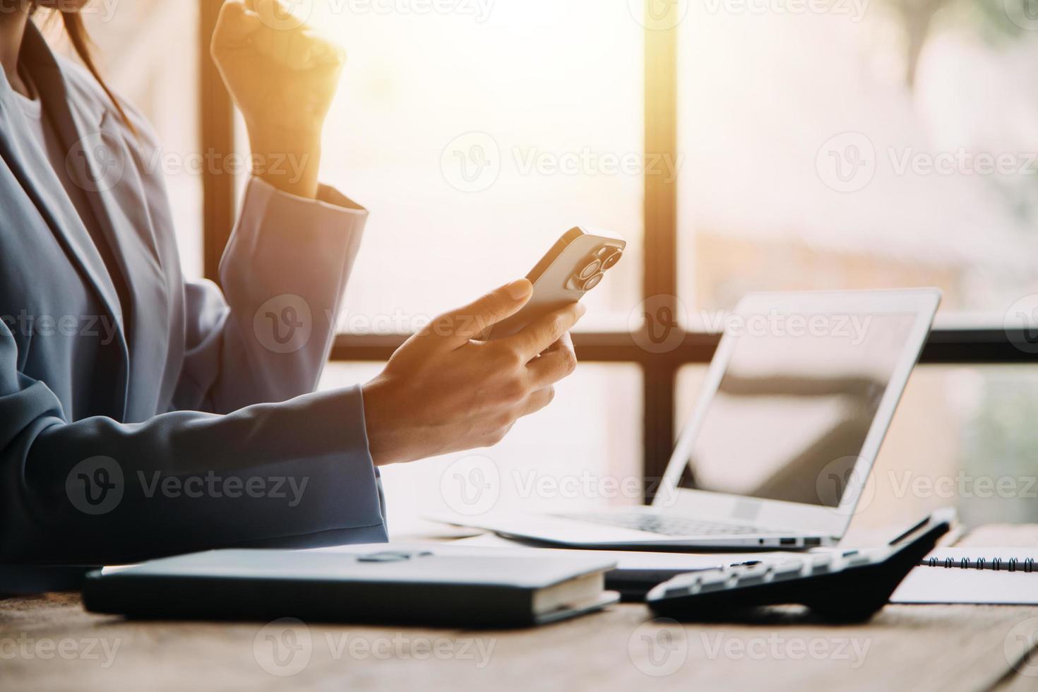 Business Documents, Auditor businesswoman checking searching document legal prepare paperwork or report for analysis TAX time,accountant Documents data contract partner deal in workplace office photo