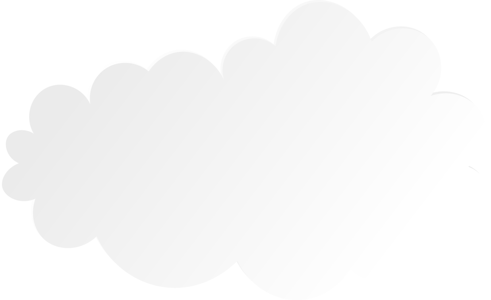 Cloud, paper art style. 3D illustration. png