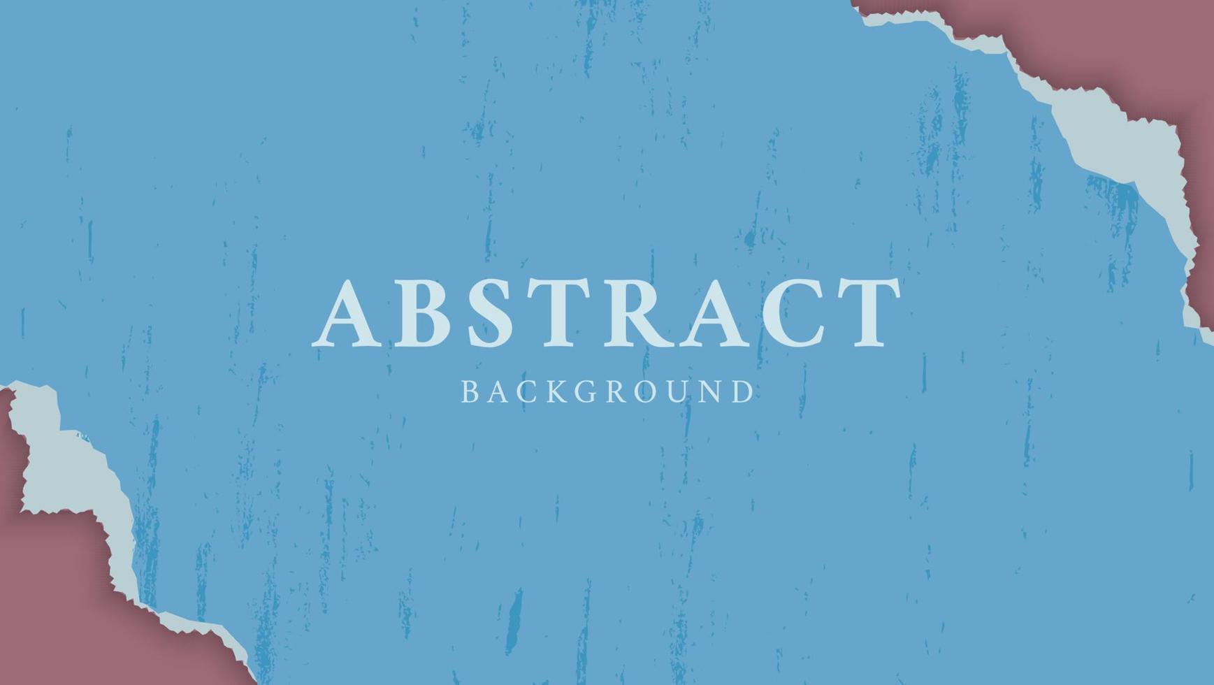 Abstract Vintage Blue Paper Ripped Frame Design Template vector