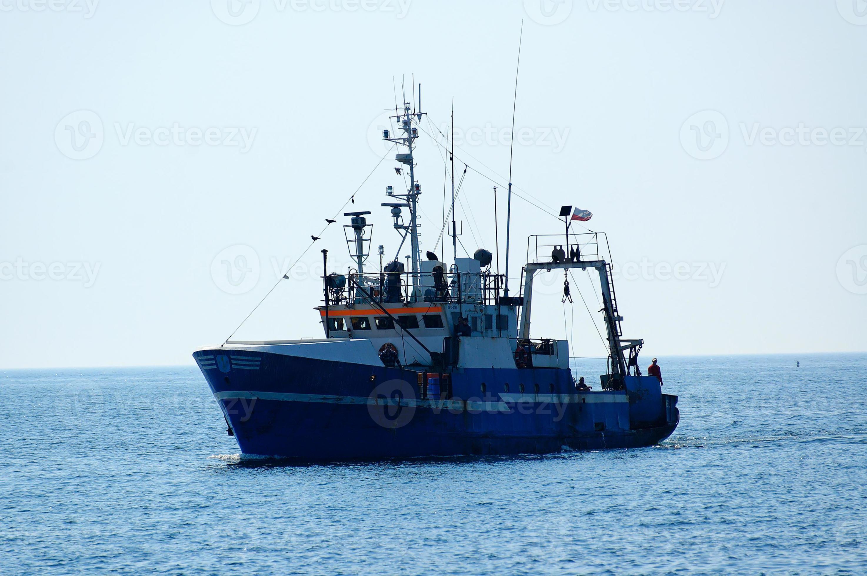 modern fishing boat in the Baltic Sea 22538434 Stock Photo at Vecteezy