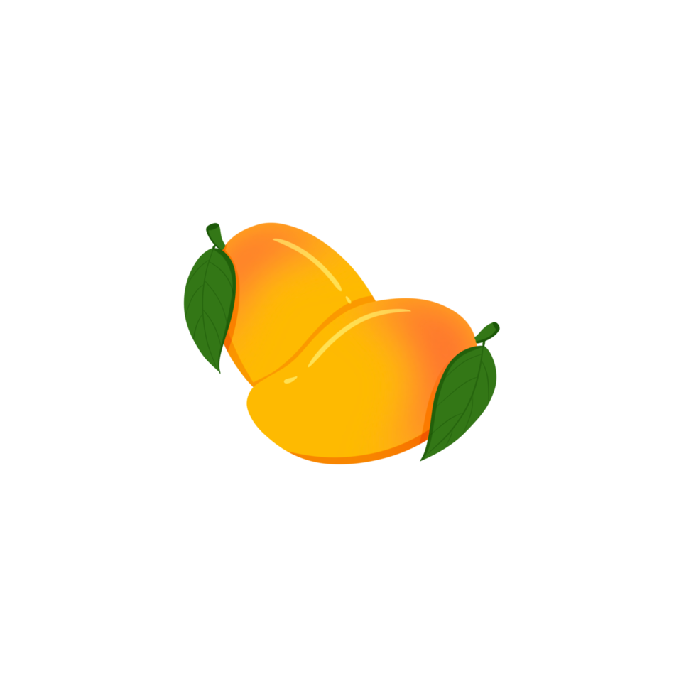 mango med löv png