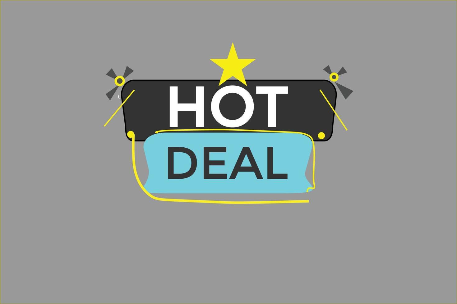hot deal vectors.sign label bubble speech hot deal vector