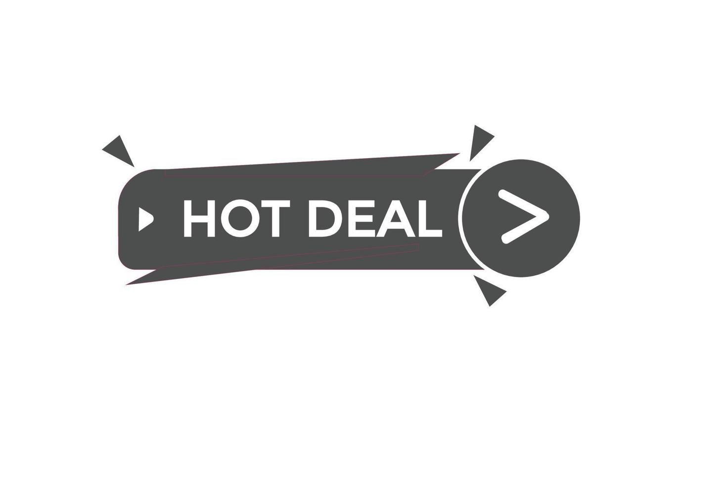 hot deal vectors.sign label bubble speech hot deal vector