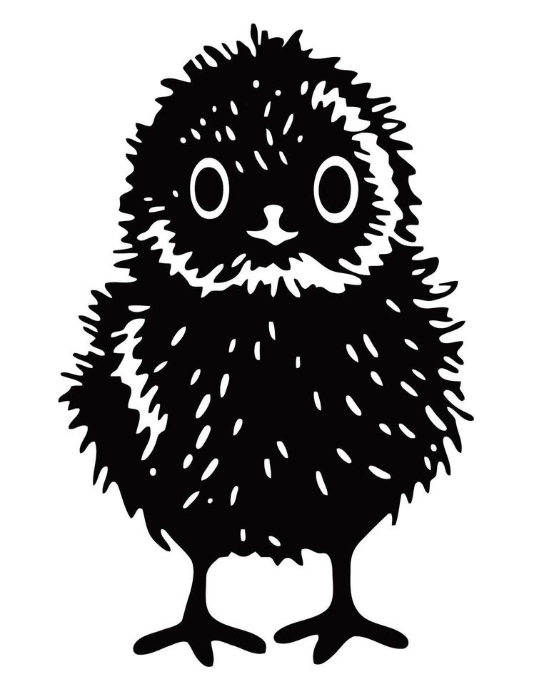 Just Hatched Chicken Illustration vector