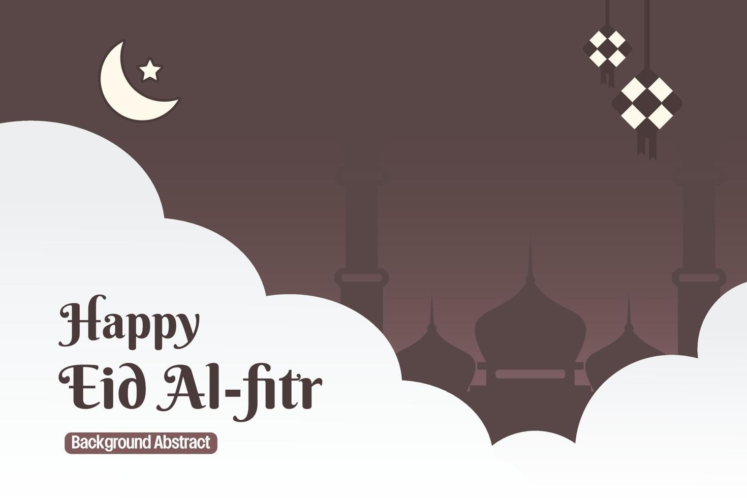 editable eid sale poster template. with diamond ornaments, moon, stars and the silhouette of a mosque. Design for banner, social media, greeting card and web. Islamic holiday vector illustration