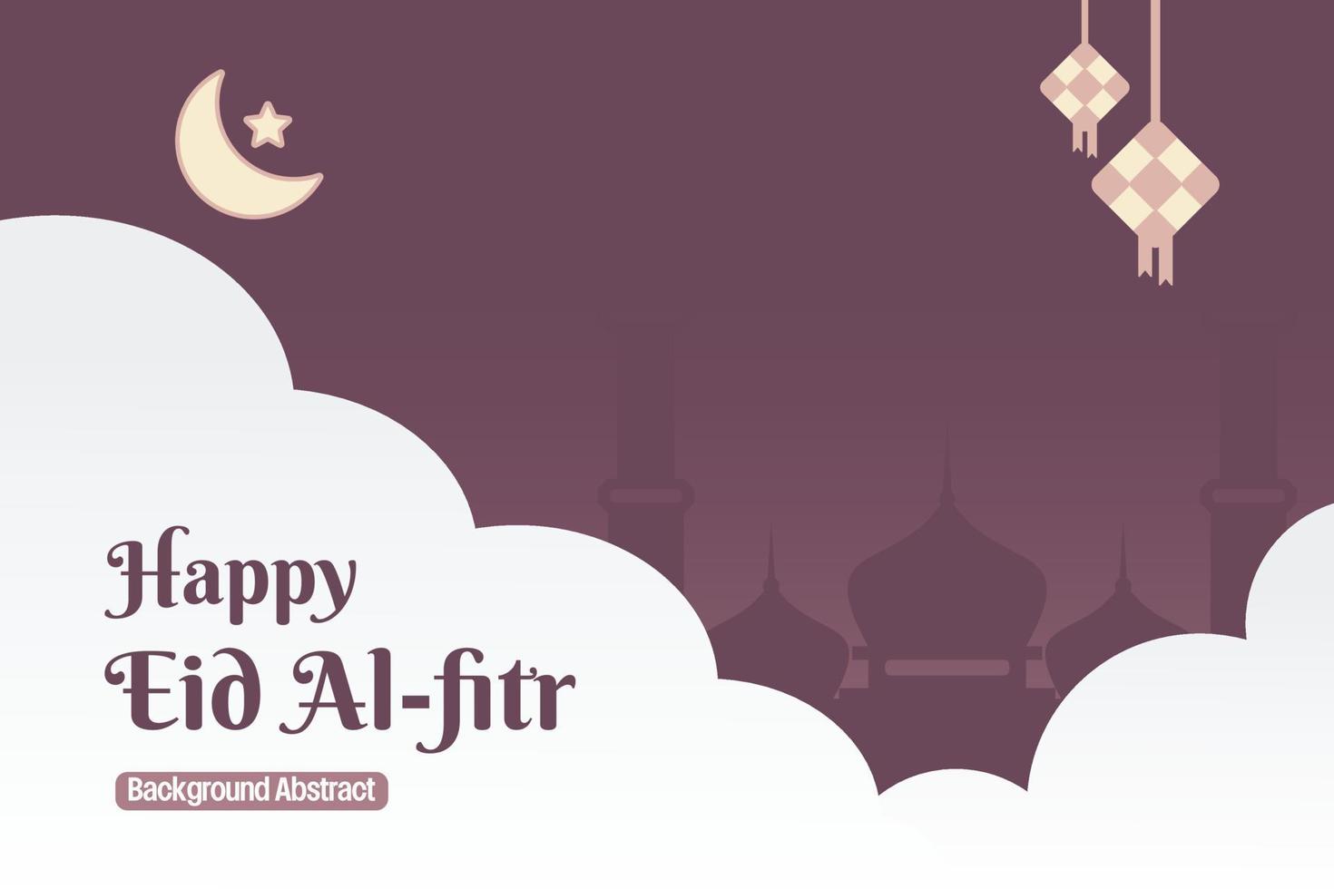 editable eid sale poster template. with diamond ornaments, moon, stars and the silhouette of a mosque. Design for banner, social media, greeting card and web. Islamic holiday vector illustration