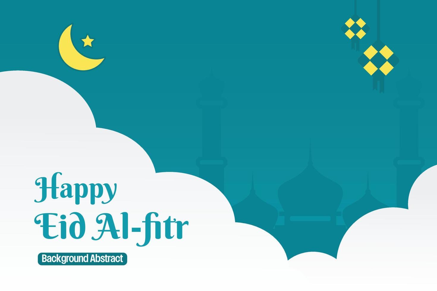 editable eid sale poster template. with diamond ornaments, moon, stars and the silhouette of a mosque. Design for banner, social media, greeting card and web. Islamic holiday vector illustration
