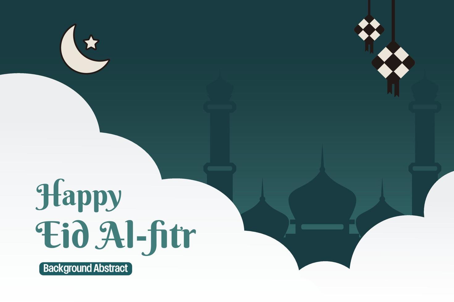 editable eid sale poster template. with diamond ornaments, moon, stars and the silhouette of a mosque. Design for banner, social media, greeting card and web. Islamic holiday vector illustration