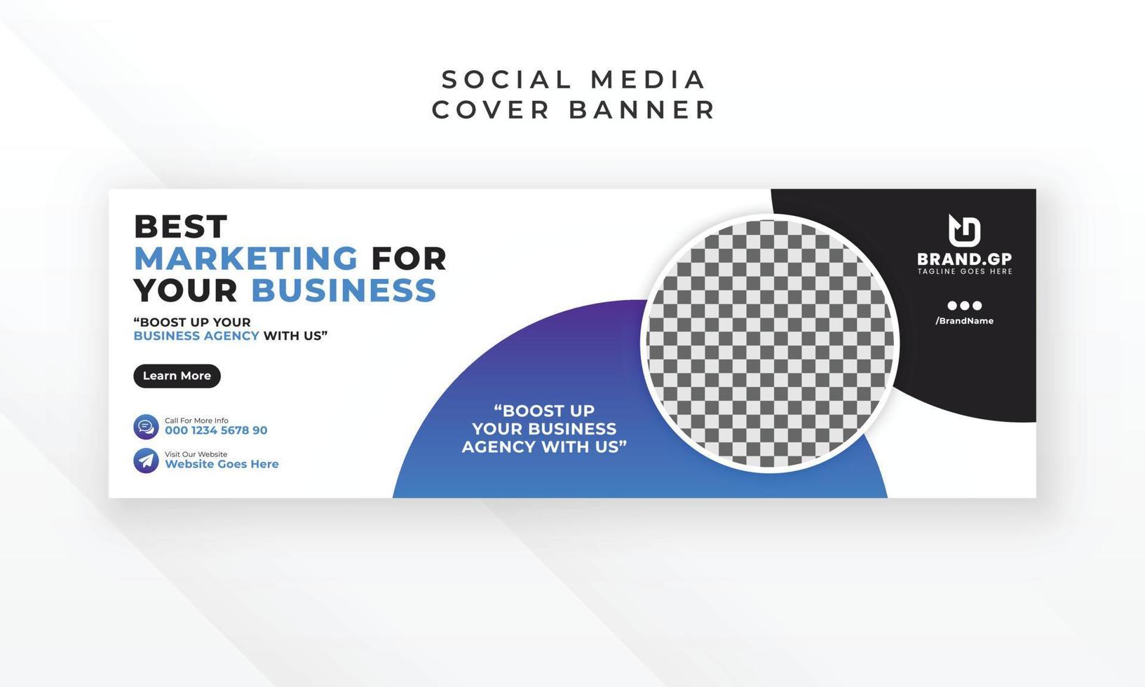 Modern creative social media twitter cover and web banner design vector