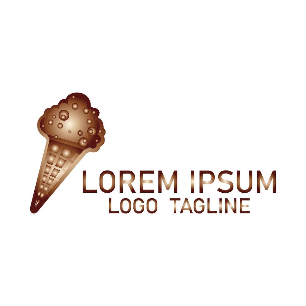 Ice cream icon sign logo design. vector