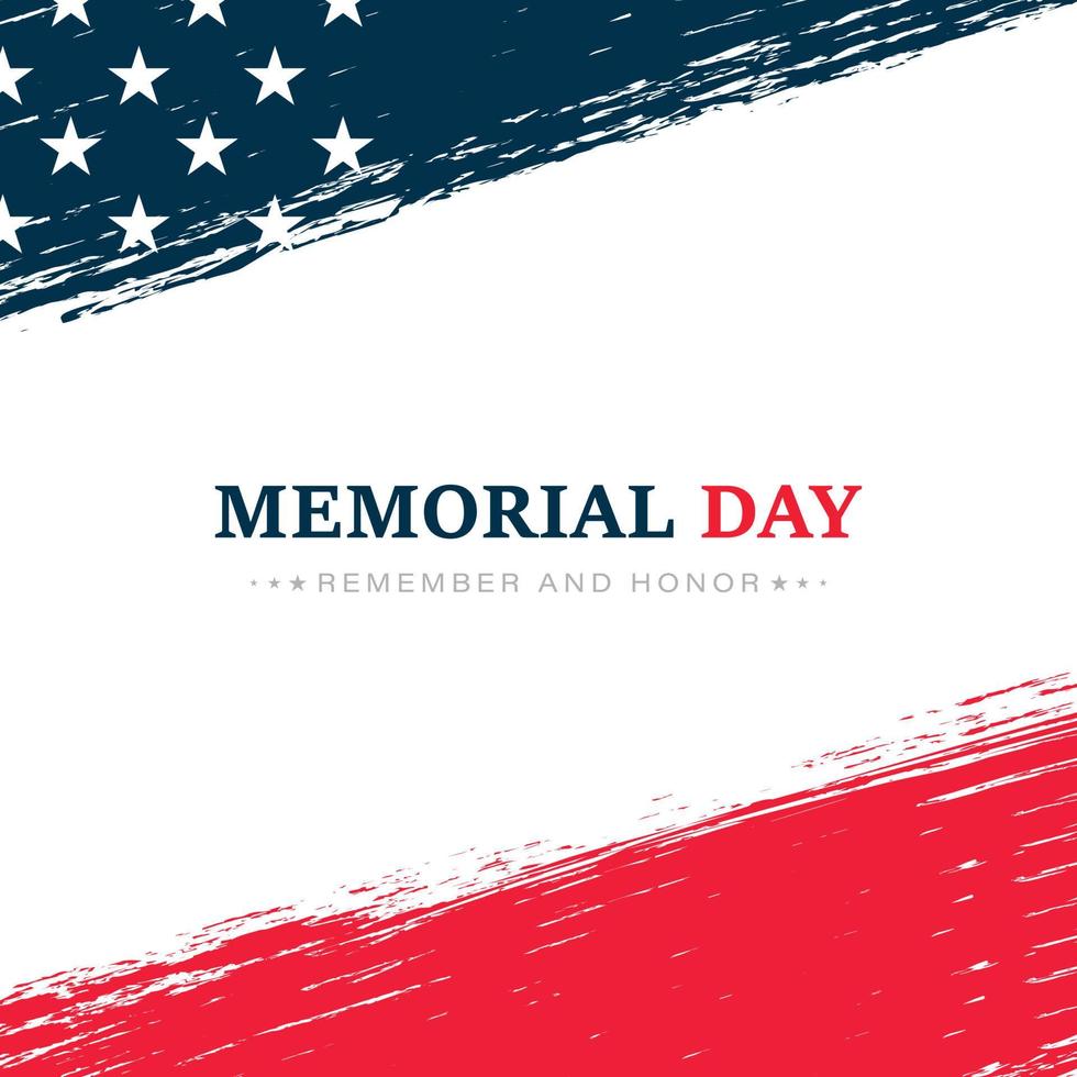 US Memorial Day vector illustration