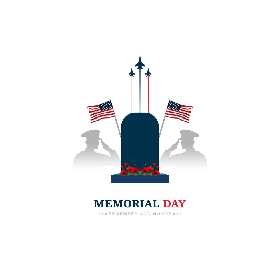 US Memorial Day vector illustration