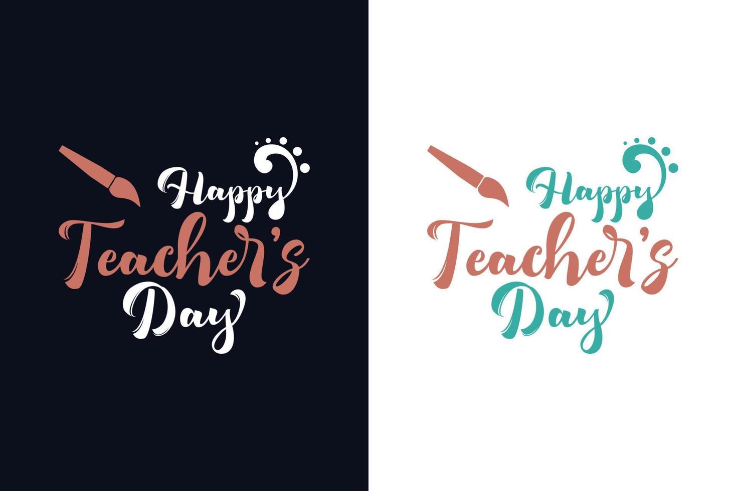 Happy teacher day. Best teacher ever. International teachers day vector template. The best teacher in the world