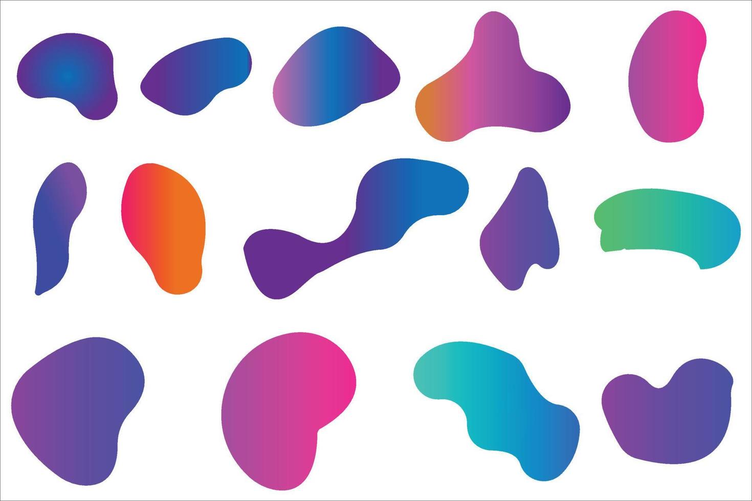 Abstract fluid gradient shapes .Vector illustration. Fluid color gradient background. vector