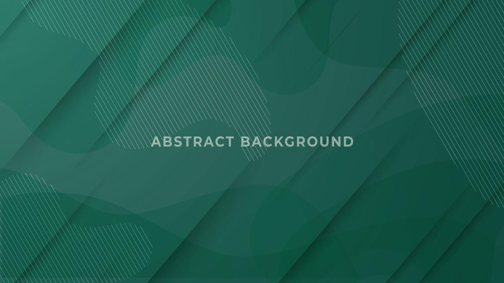 Dark green abstract fluid background template vector