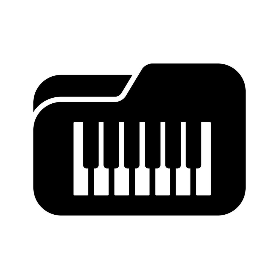 Piano icon vector. Synthesizer illustration sign. Music symbol. Keys logo. vector