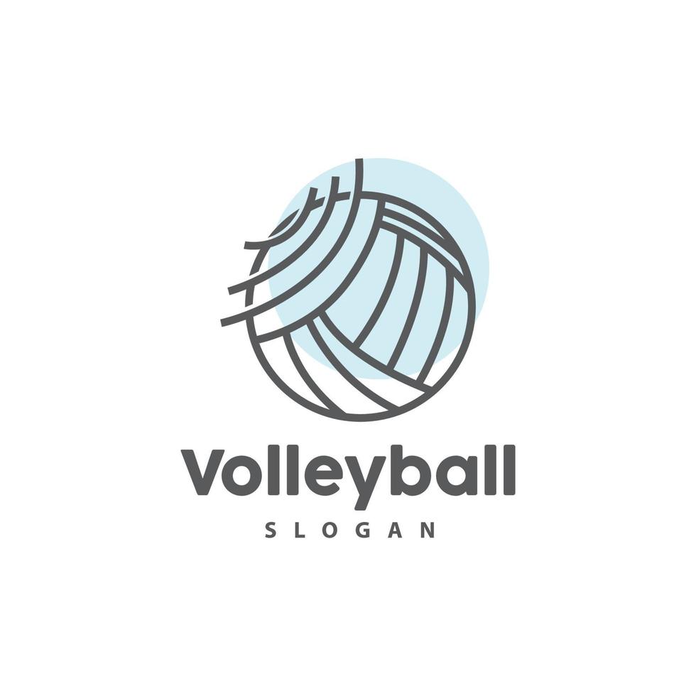 vóleibol logo, deporte sencillo diseño, mundo Deportes torneo vector, ilustración símbolo icono vector