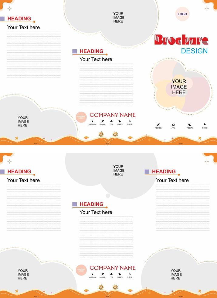 Brochure template layout design, Banner, Covers vector