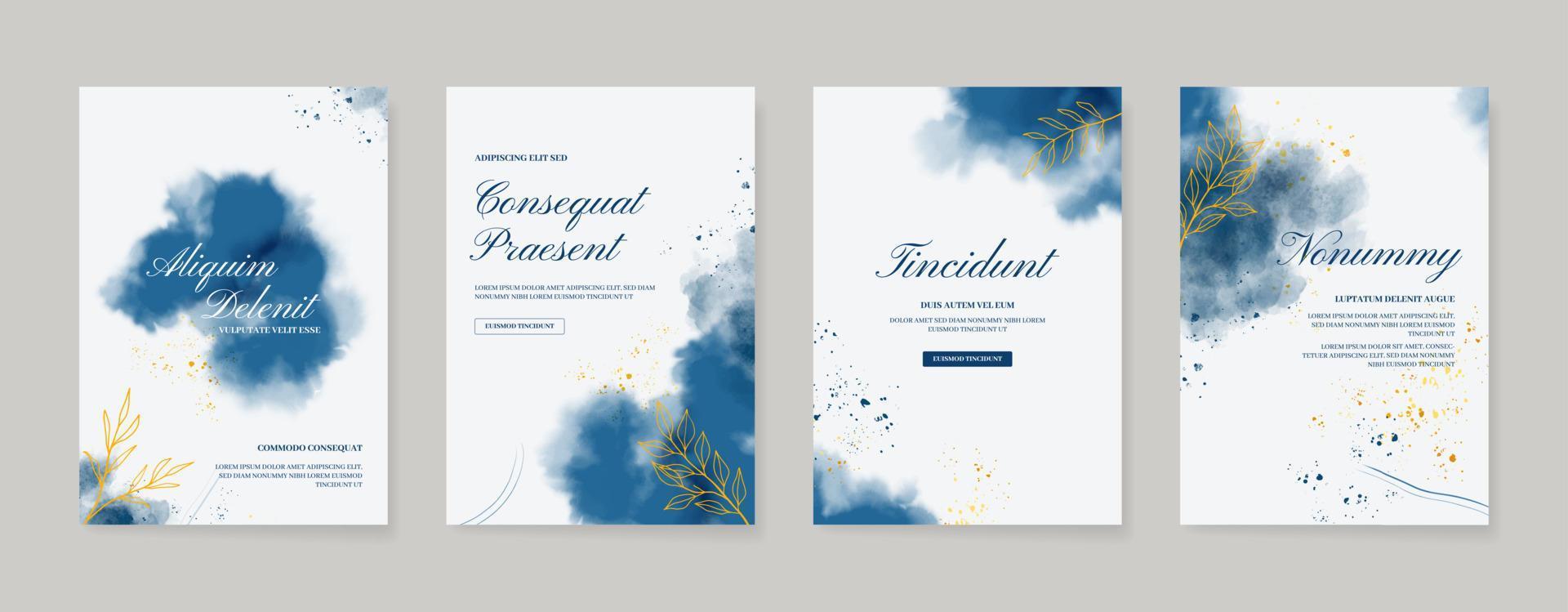 Watercolor abstract elegant background. Suitable for wedding invitation card template vector