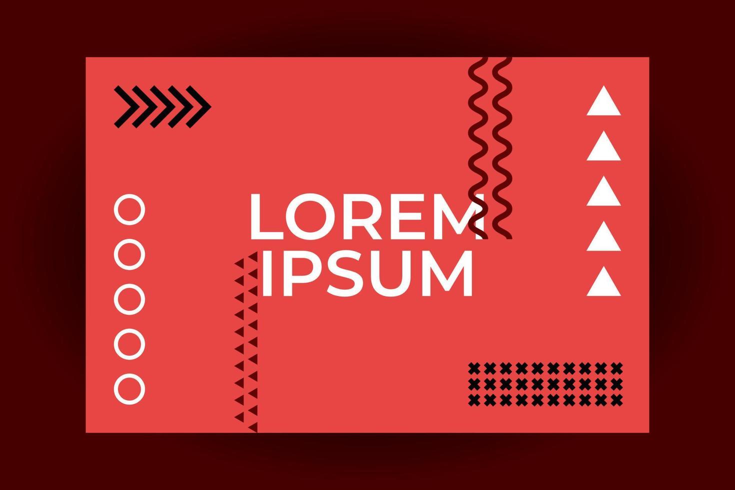 Red, Maroon, Retro abstract background with shapes. For Cover, Presentation, Template, Card, Web, Banner vector