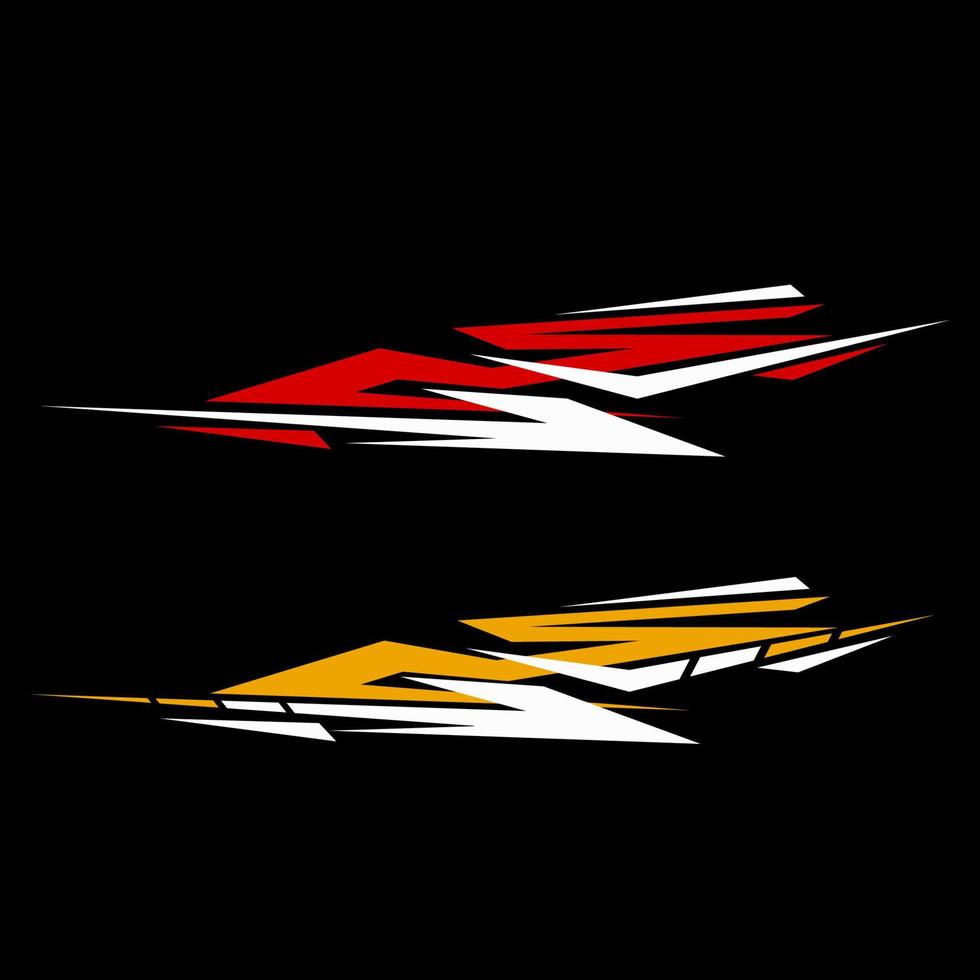 Car wrap graphic racing abstract background for wrap and vinyl sticker vector