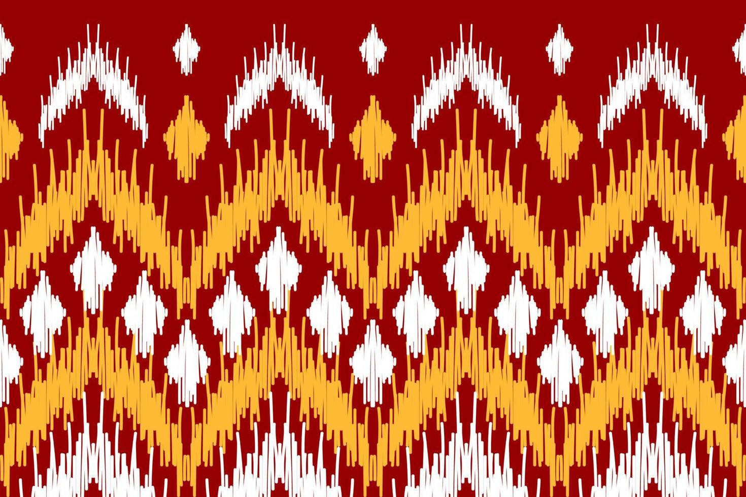 Abstract ethnic tribal pattern art. Ethnic ikat red seamless pattern. American and Mexican style. vector