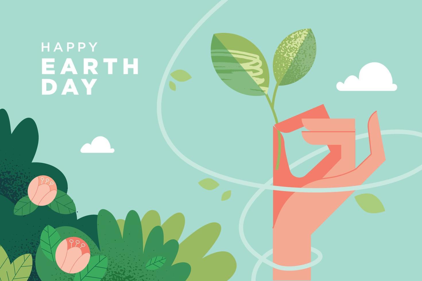 International Mother Earth Day. Ecology, environmental problems and environmental protection. Vector illustration for graphic and web design, business presentation, marketing and print material.