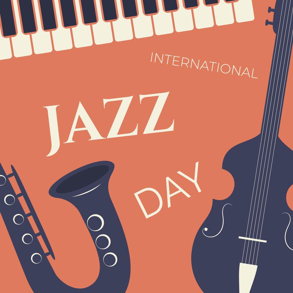 international jazz day vector