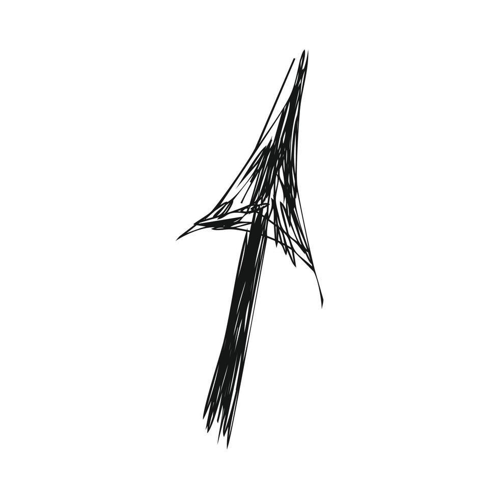 Abstract sketch of the arrow vector