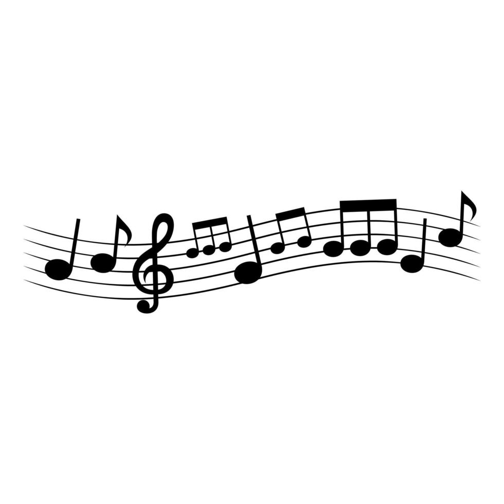 Abstraction on a theme music vector