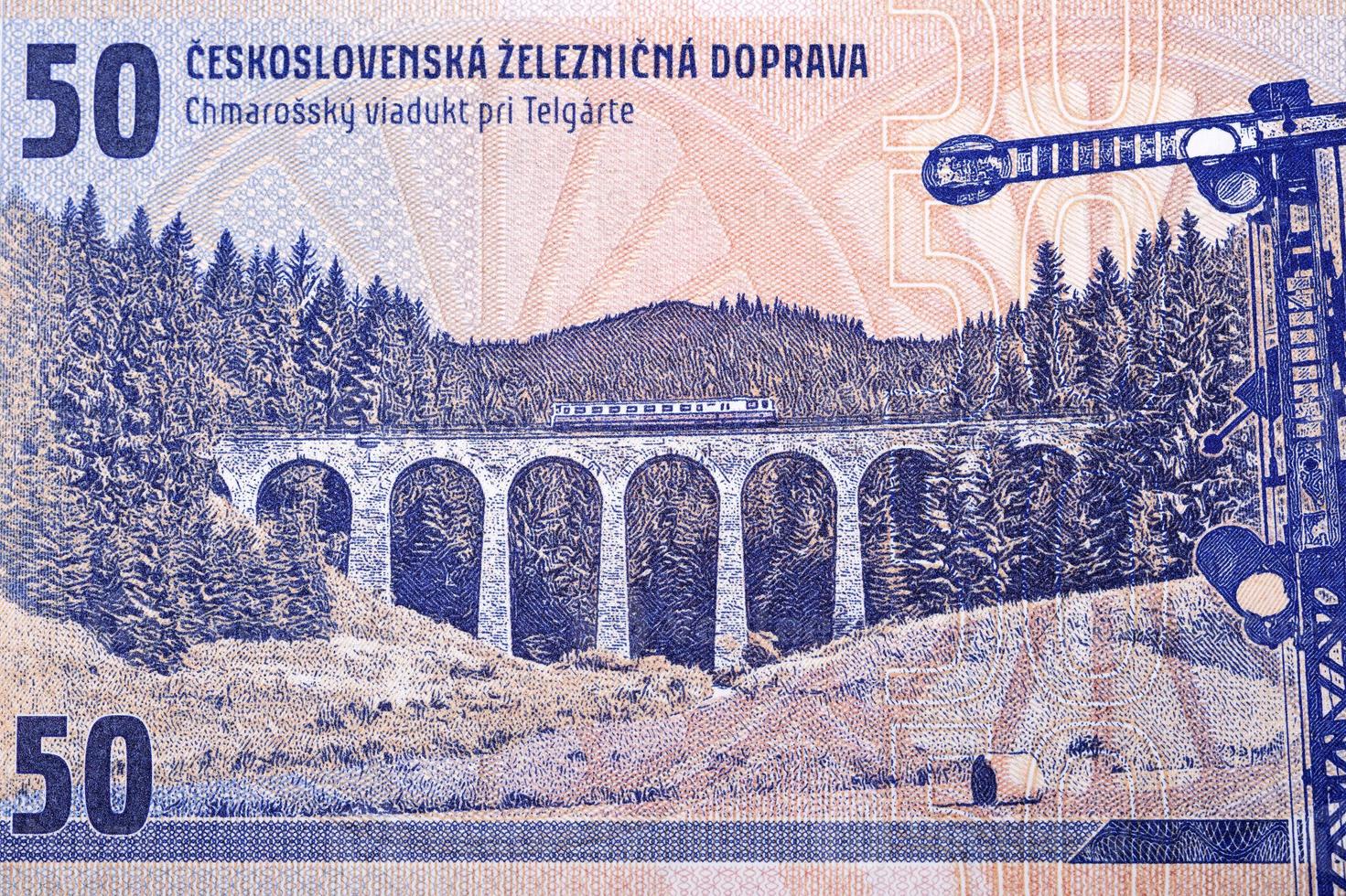 Chmarossky viadukt in Telgart from money photo