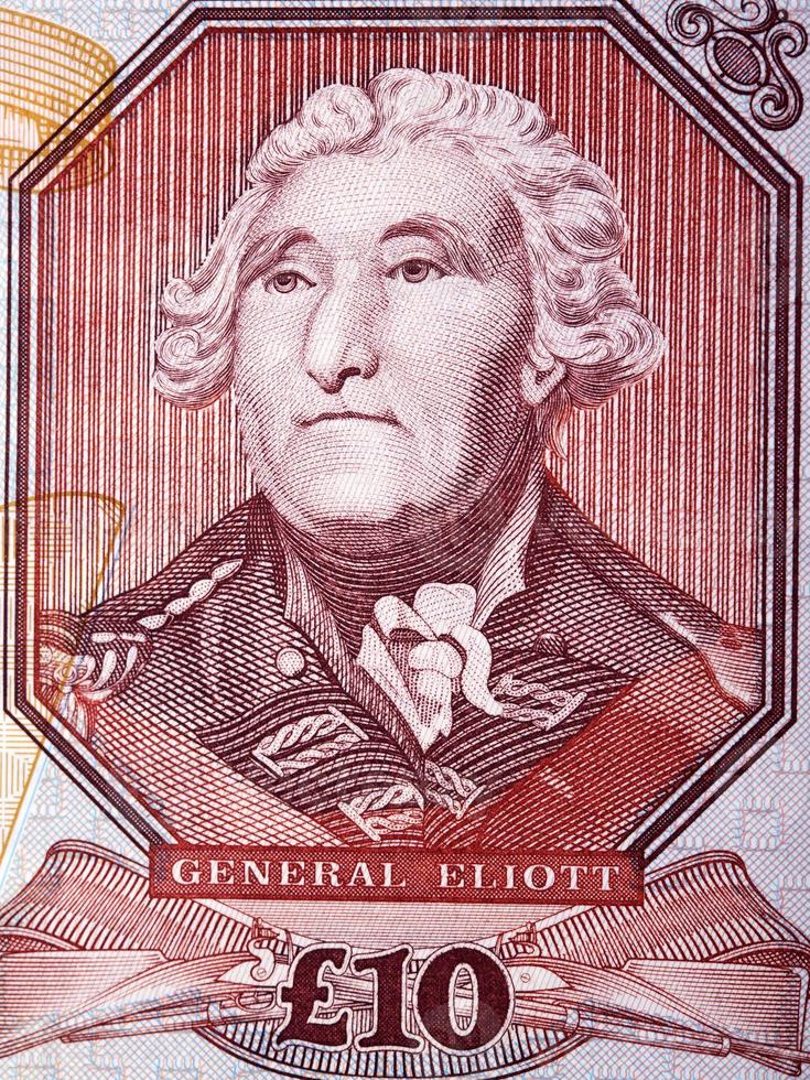 general Jorge Augusto eliott un retrato desde Gibraltar dinero foto