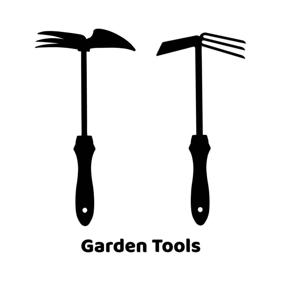 Chopper ripper manual set. Garden tools. Flat style icon. Isolated on white background. Vector. vector