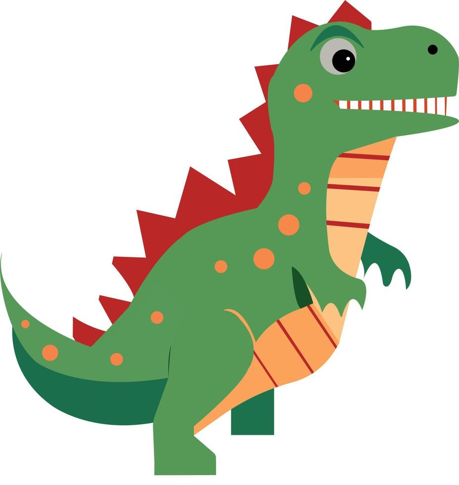 hand draw cute dinosaur icon vector