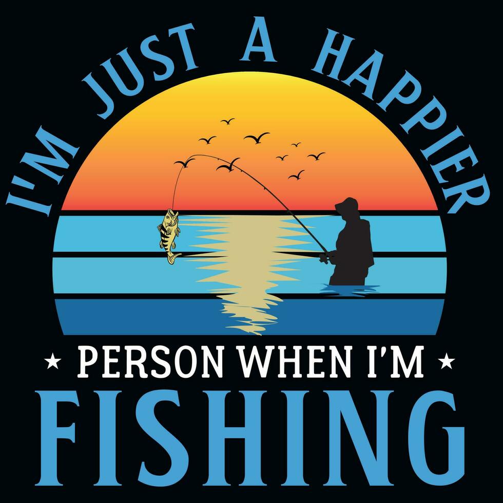 Fishing graphics tshirt design vector