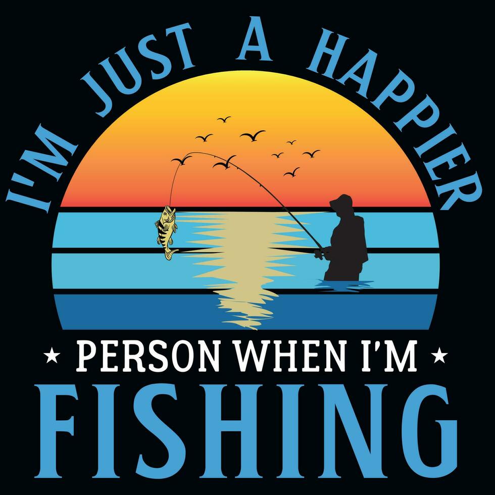 Fishing graphics tshirt design vector