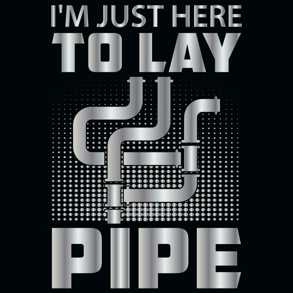 Plumber graphics tshirt design vector